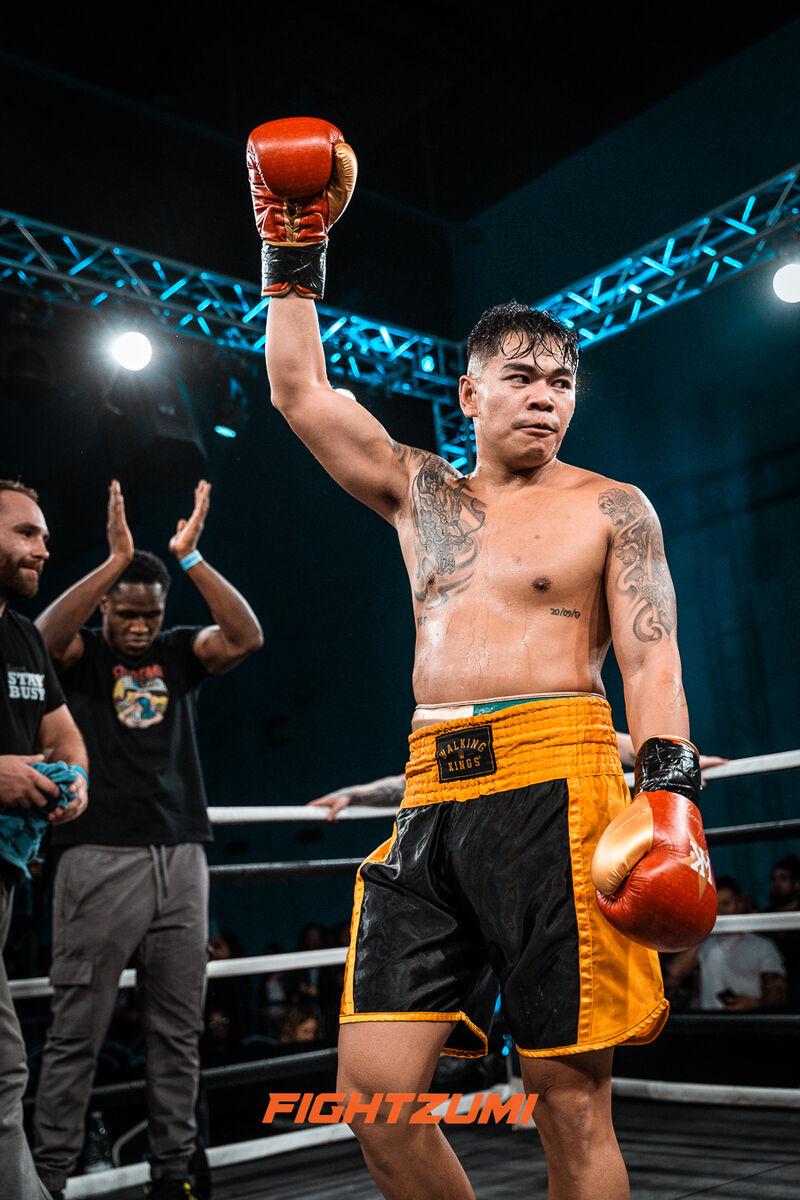 Fightzumi 5.0 fighter victory celebration